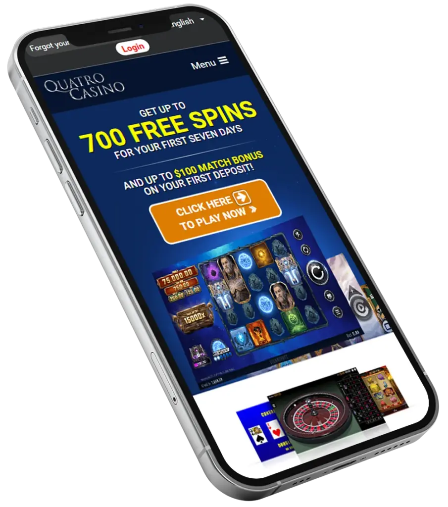 Quatro Casino App, Play at the Best Online Casino on Your Smartphone