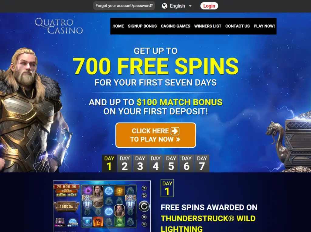 Quatro Casino Official Website
