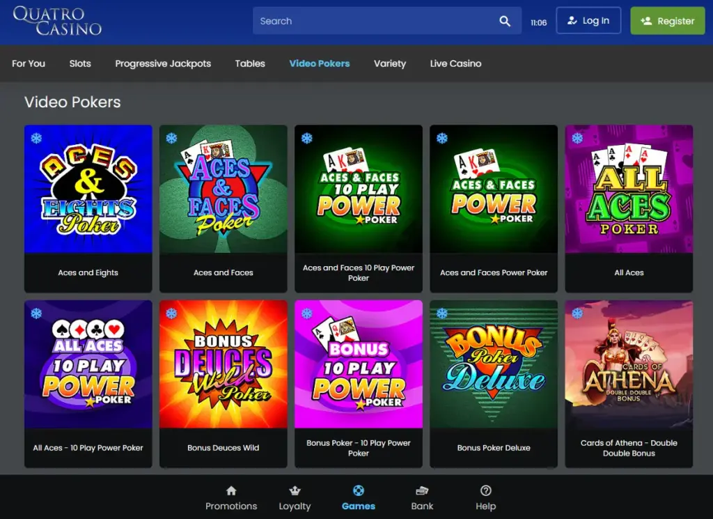 Video Poker Games
